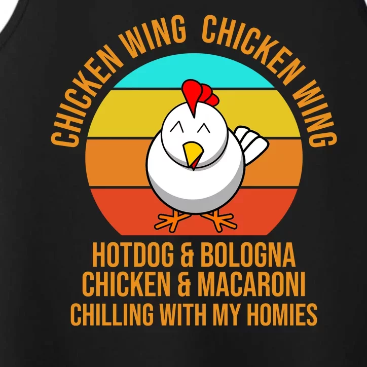 Chicken Wing Chicken Wing Hot Dog And Bologna Performance Tank