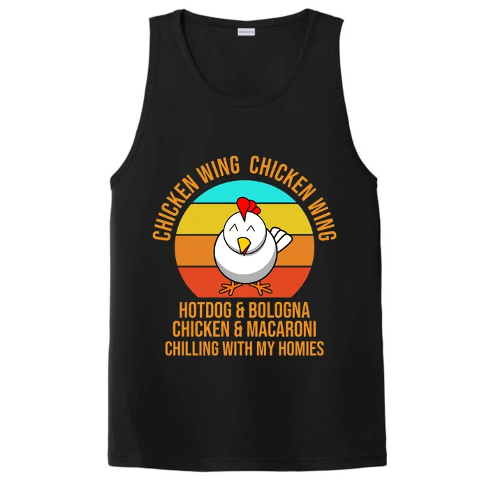 Chicken Wing Chicken Wing Hot Dog And Bologna Performance Tank