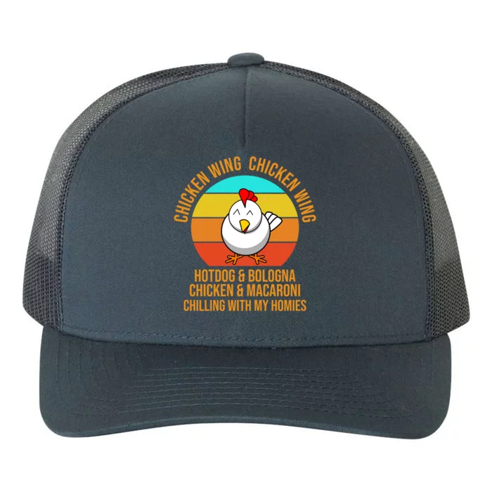 Chicken Wing Chicken Wing Hot Dog And Bologna Yupoong Adult 5-Panel Trucker Hat