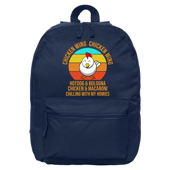 Chicken Wing Chicken Wing Hot Dog And Bologna 16 in Basic Backpack