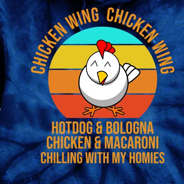 Chicken Wing Chicken Wing Hot Dog And Bologna Tie Dye Hoodie