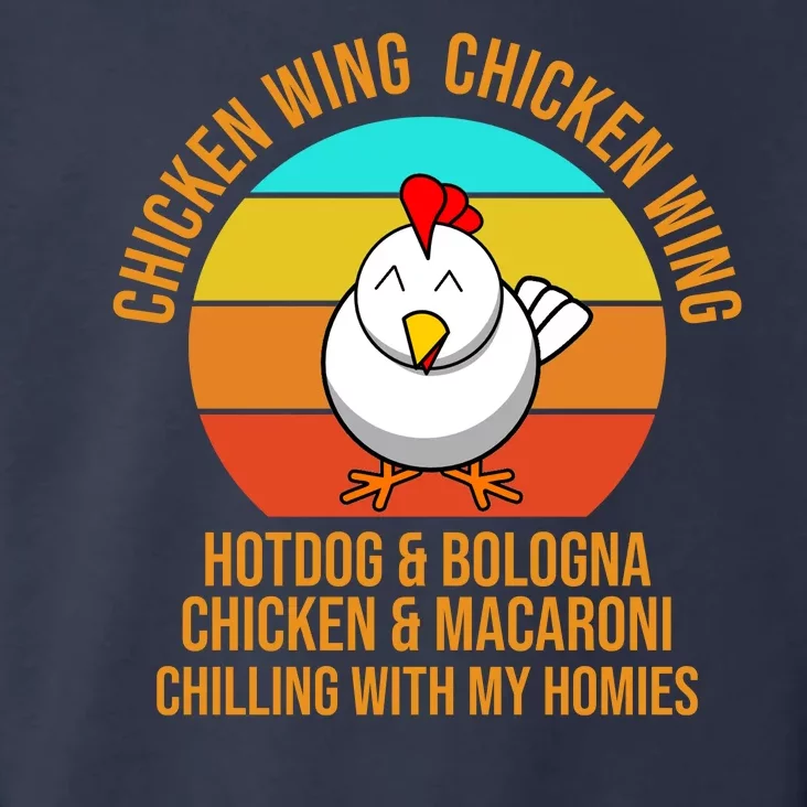 Chicken Wing Chicken Wing Hot Dog And Bologna Toddler Hoodie