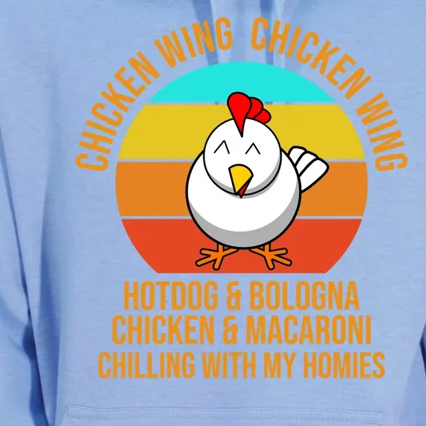 Chicken Wing Chicken Wing Hot Dog And Bologna Unisex Surf Hoodie