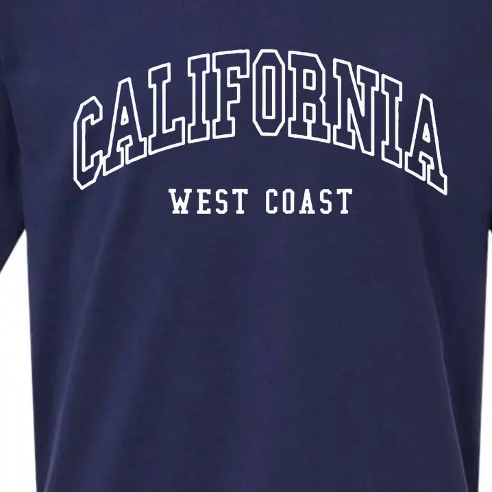 California West Coast Throwback Design Classic Sueded Cloud Jersey T-Shirt