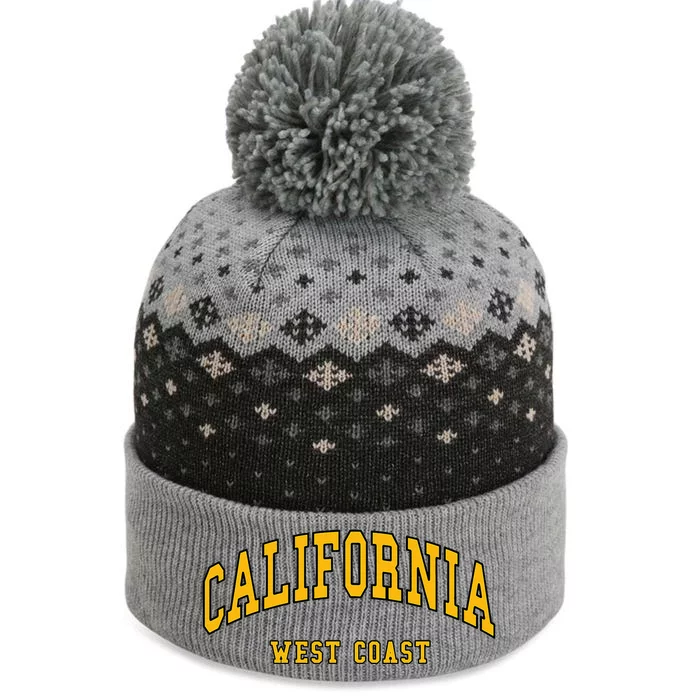 California West Coast Throwback Design Classic The Baniff Cuffed Pom Beanie