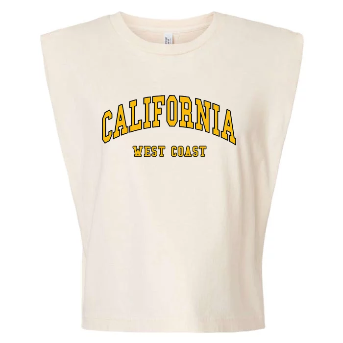 California West Coast Throwback Design Classic Garment-Dyed Women's Muscle Tee