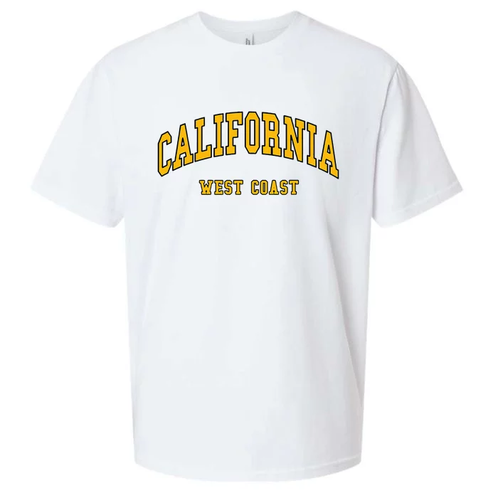 California West Coast Throwback Design Classic Sueded Cloud Jersey T-Shirt