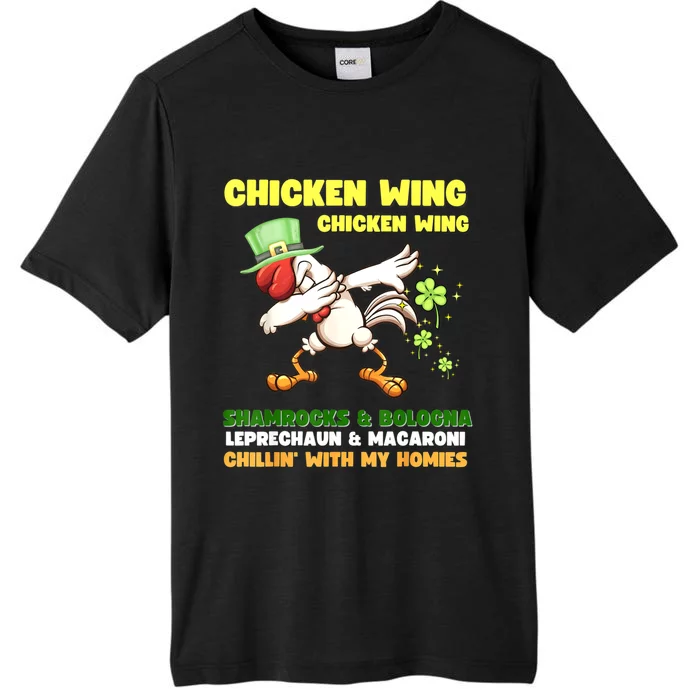 Chicken Wing Chicken Wing Song Hot Dog Bologna St Pattys Day ChromaSoft Performance T-Shirt