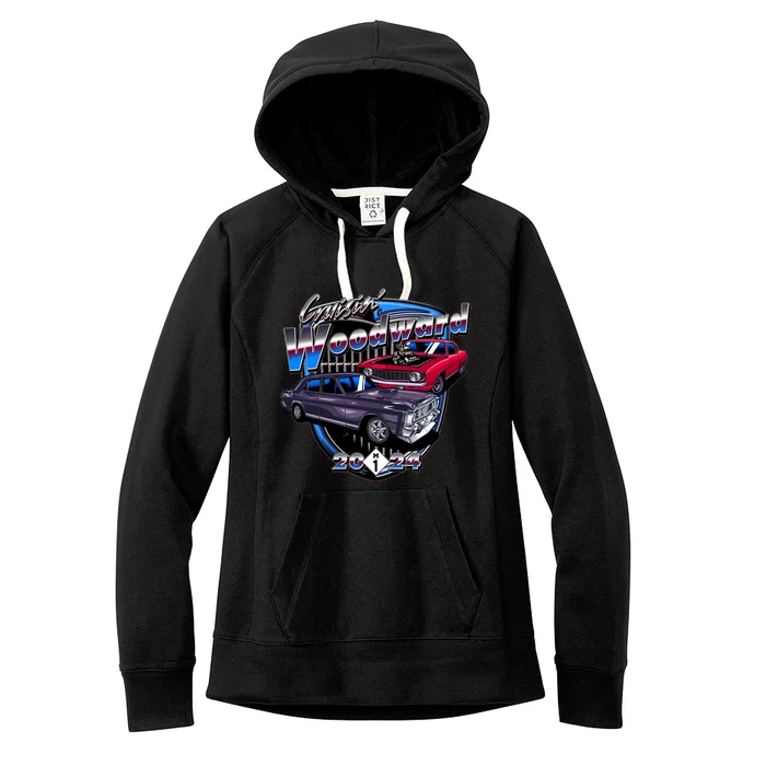 Cruisin Woodward Classic Cars 2024 Women's Fleece Hoodie