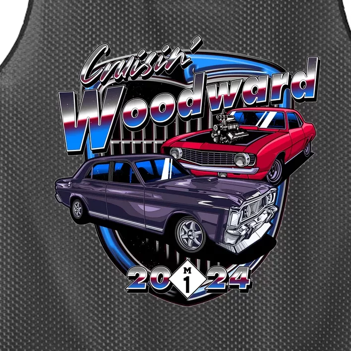 Cruisin Woodward Classic Cars 2024 Mesh Reversible Basketball Jersey Tank