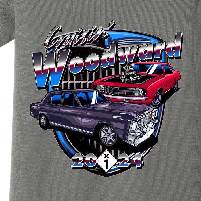 Cruisin Woodward Classic Cars 2024 Baby Bodysuit