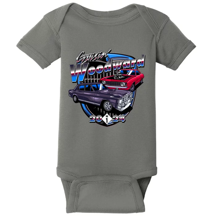 Cruisin Woodward Classic Cars 2024 Baby Bodysuit