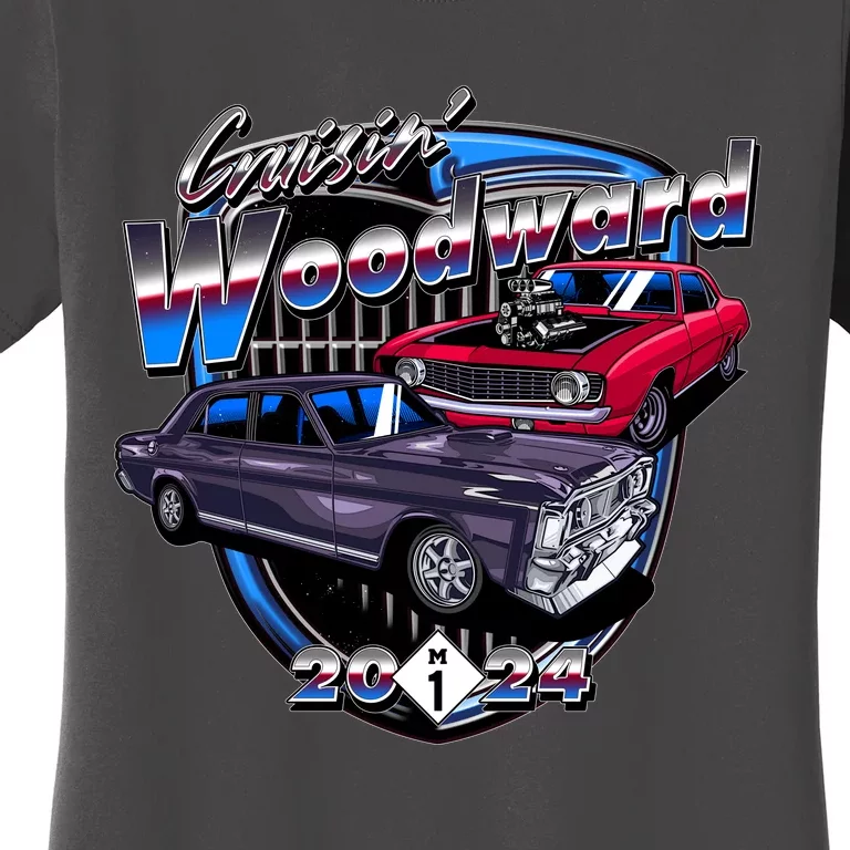 Cruisin Woodward Classic Cars 2024 Women's T-Shirt