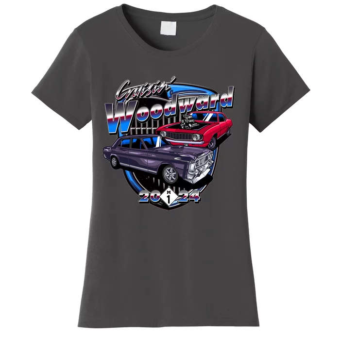 Cruisin Woodward Classic Cars 2024 Women's T-Shirt