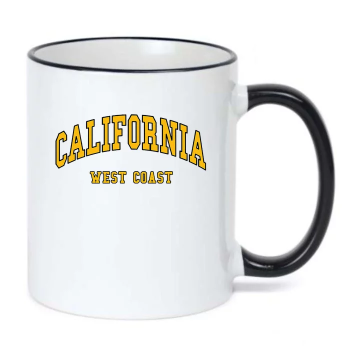 California West Coast Throwback Design Classic Black Color Changing Mug