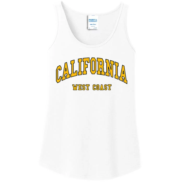 California West Coast Throwback Design Classic Ladies Essential Tank