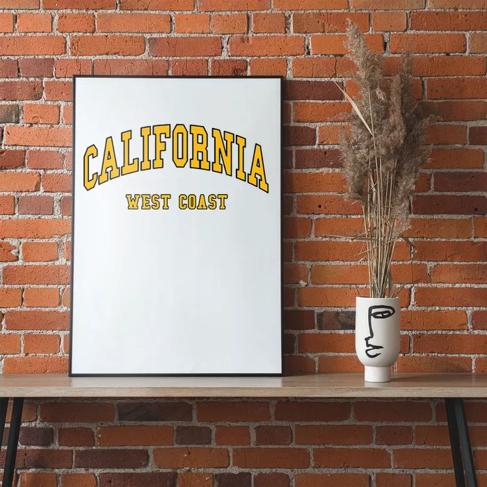 California West Coast Throwback Design Classic Poster