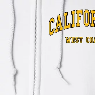 California West Coast Throwback Design Classic Full Zip Hoodie