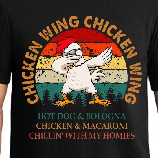 Chicken Wing Chicken Wing Hot Dog Bologna Macaroni Pajama Set