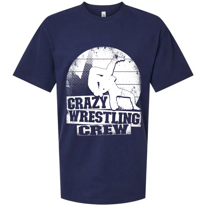 Crazy Wrestling Crew Wrestle Wrestler Sueded Cloud Jersey T-Shirt