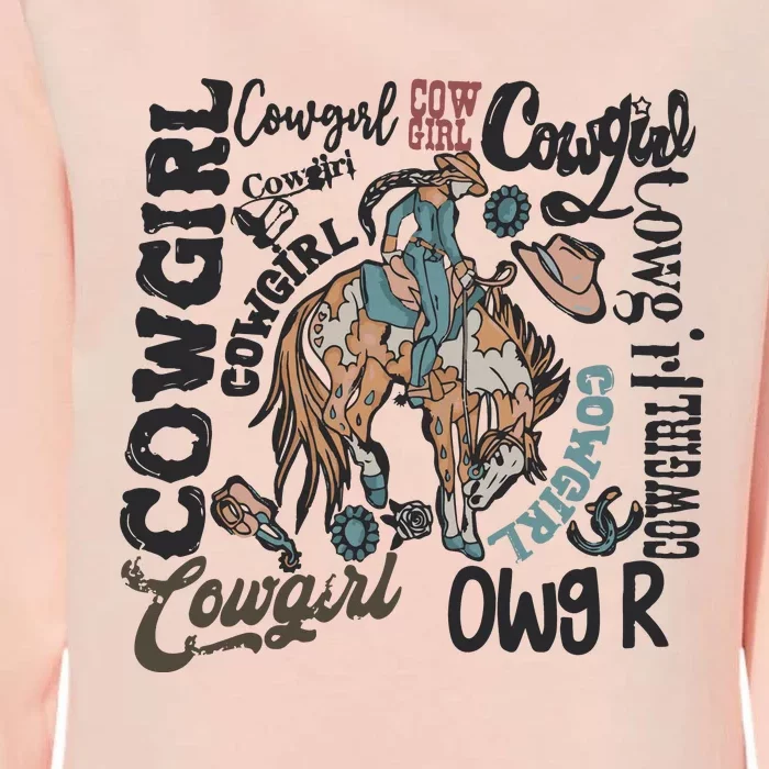 Cowgirls Western Cowboy Womens California Wash Sweatshirt