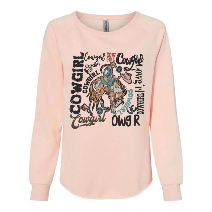 Cowgirls Western Cowboy Womens California Wash Sweatshirt