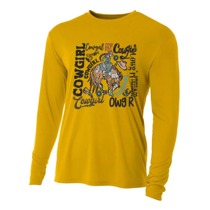 Cowgirls Western Cowboy Cooling Performance Long Sleeve Crew