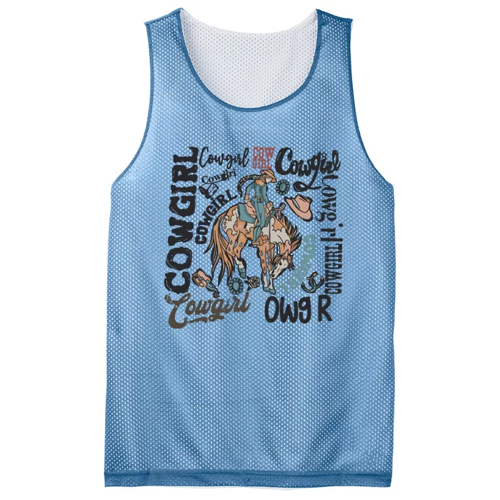 Cowgirls Western Cowboy Mesh Reversible Basketball Jersey Tank