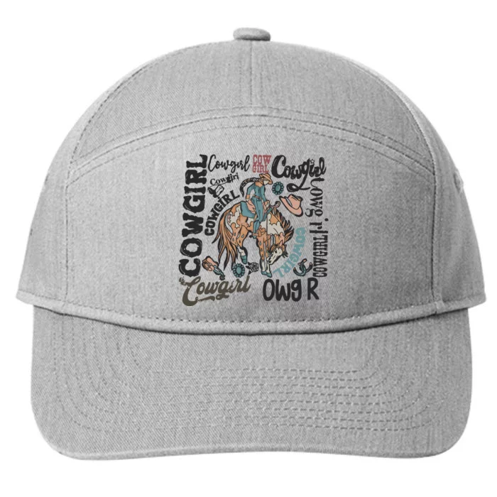 Cowgirls Western Cowboy 7-Panel Snapback Hat