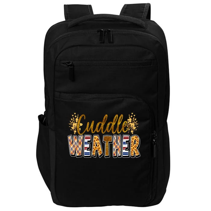 Cuddle Weather Cute Fall Pattern Impact Tech Backpack