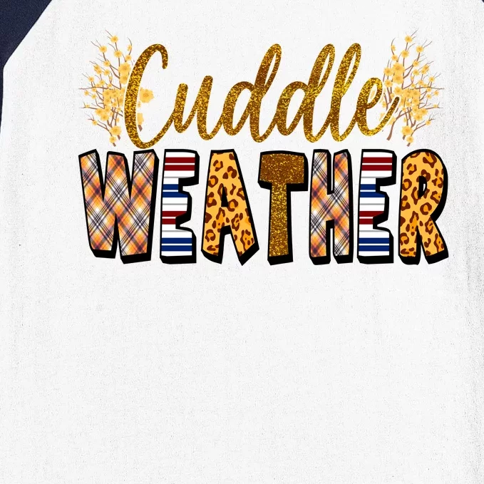 Cuddle Weather Cute Fall Pattern Baseball Sleeve Shirt