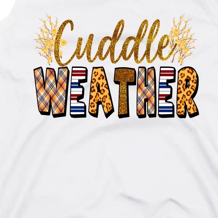 Cuddle Weather Cute Fall Pattern Tank Top