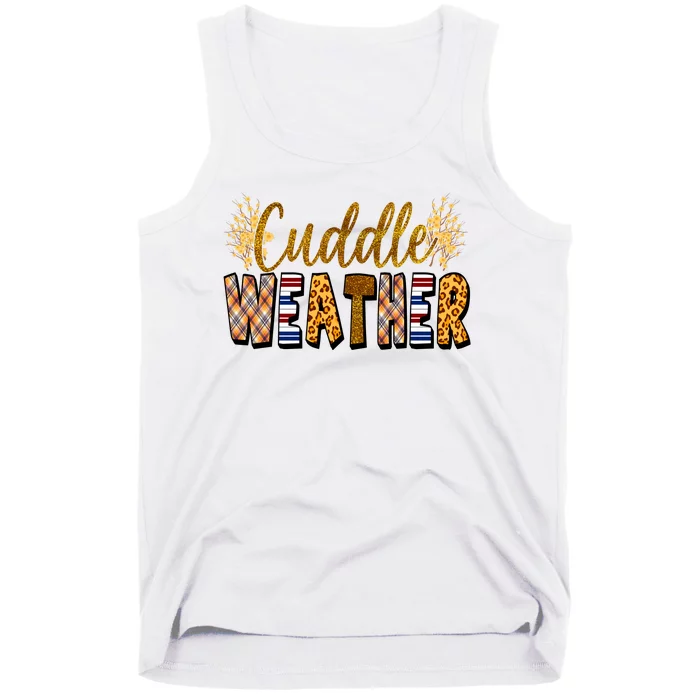 Cuddle Weather Cute Fall Pattern Tank Top