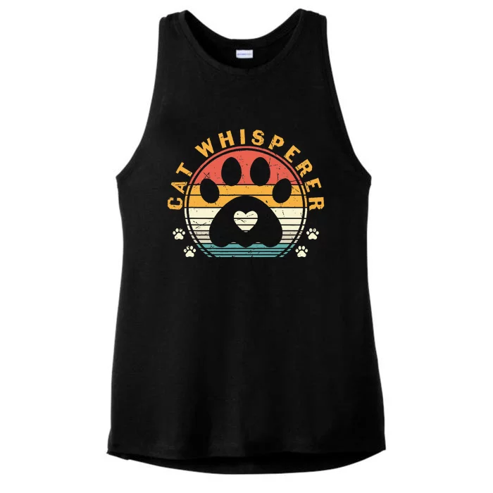 Cat Whisperer Cat Ladies Tri-Blend Wicking Tank