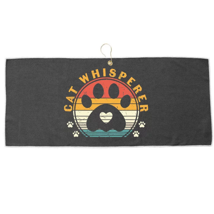 Cat Whisperer Cat Large Microfiber Waffle Golf Towel