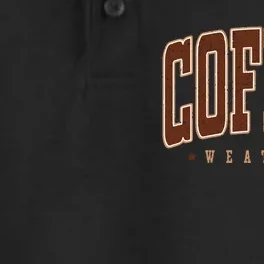 Coffee Weather Coffee Lover Autumn Dry Zone Grid Performance Polo