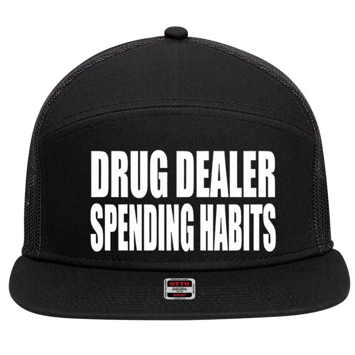 Clubgodzilla Wearing Drug Dealer Spending Habits 7 Panel Mesh Trucker Snapback Hat