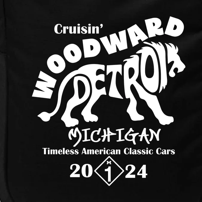 Cruisin Woodward Detroit Michigan Timeless American Classic Cars 2024 M1 Impact Tech Backpack