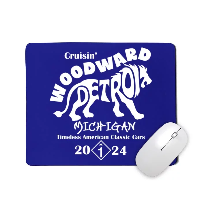 Cruisin Woodward Detroit Michigan Timeless American Classic Cars 2024 M1 Mousepad