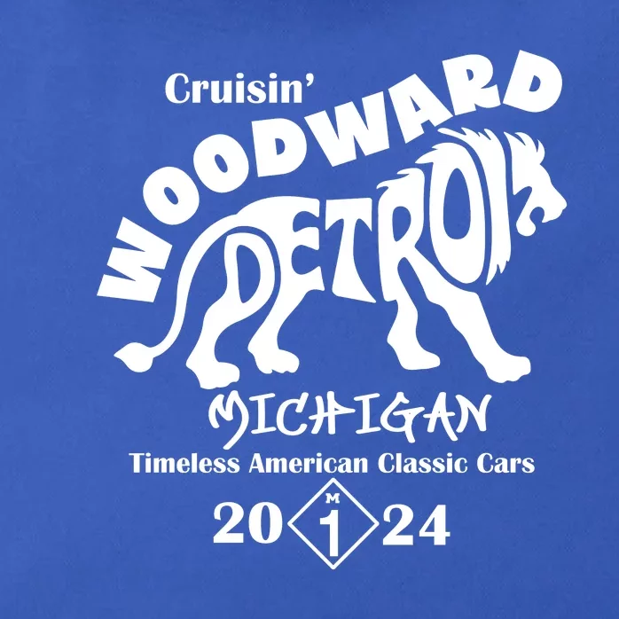 Cruisin Woodward Detroit Michigan Timeless American Classic Cars 2024 M1 Zip Tote Bag