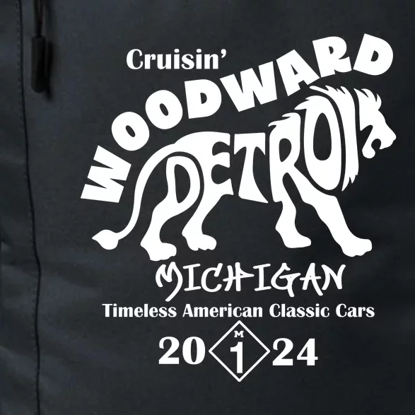 Cruisin Woodward Detroit Michigan Timeless American Classic Cars 2024 M1 Daily Commute Backpack