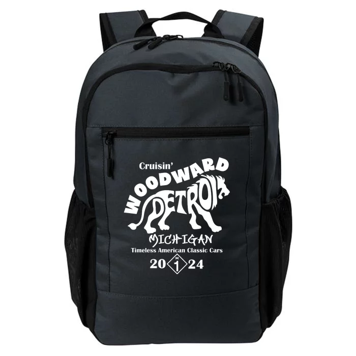 Cruisin Woodward Detroit Michigan Timeless American Classic Cars 2024 M1 Daily Commute Backpack