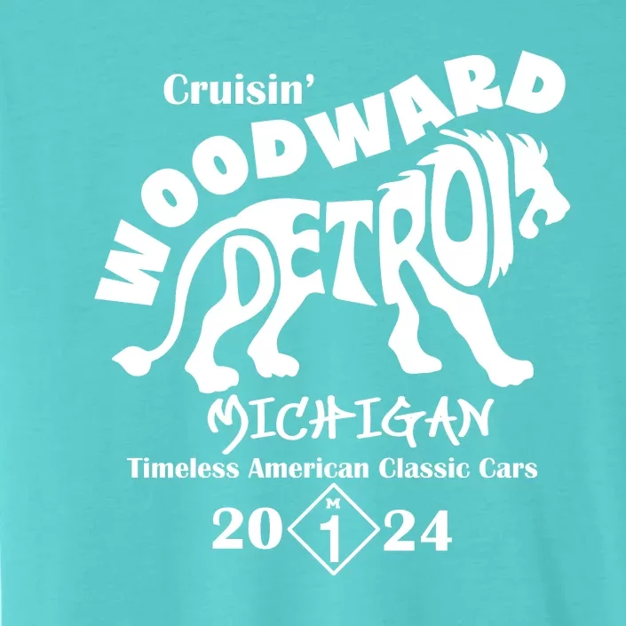 Cruisin Woodward Detroit Michigan Timeless American Classic Cars 2024 M1 ChromaSoft Performance T-Shirt