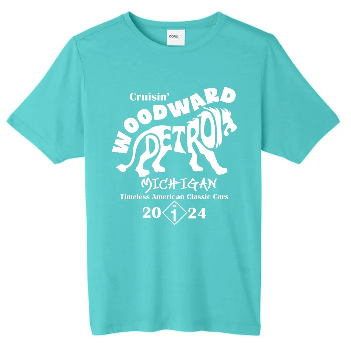 Cruisin Woodward Detroit Michigan Timeless American Classic Cars 2024 M1 ChromaSoft Performance T-Shirt