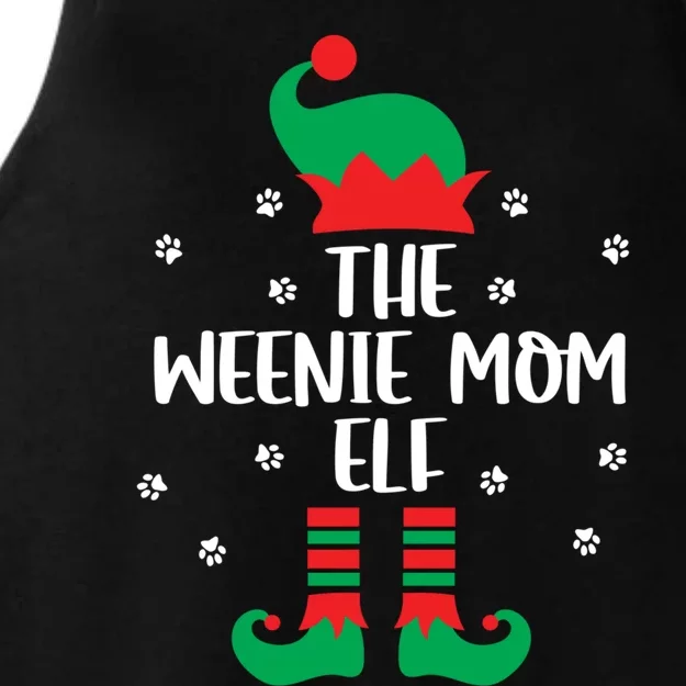 Cute Wiener Dog Mom Doxie Dackel Christmas Dachshund Cute Gift Ladies Tri-Blend Wicking Tank