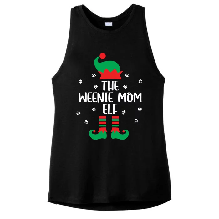 Cute Wiener Dog Mom Doxie Dackel Christmas Dachshund Cute Gift Ladies Tri-Blend Wicking Tank