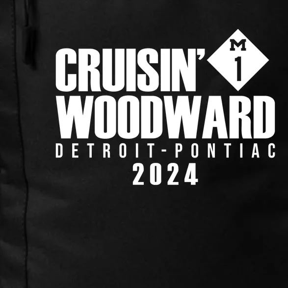 Cruisin Woodward Detroit To Pontiac 2024 M1 Ave Classic Car Cruise Daily Commute Backpack