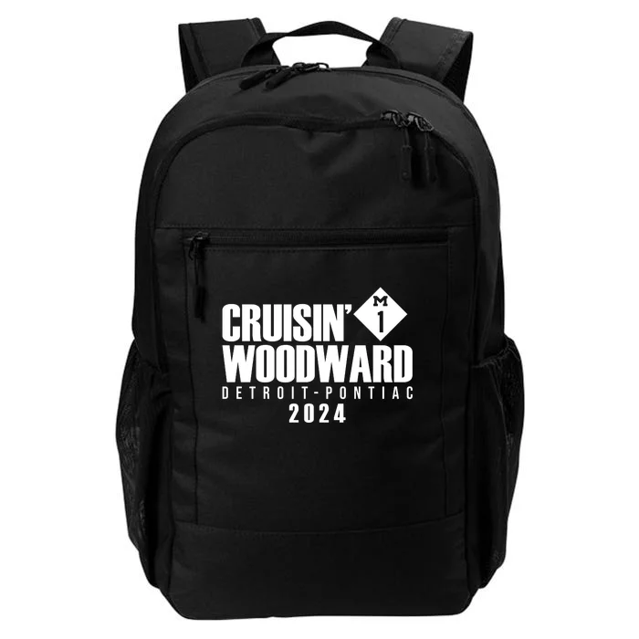 Cruisin Woodward Detroit To Pontiac 2024 M1 Ave Classic Car Cruise Daily Commute Backpack