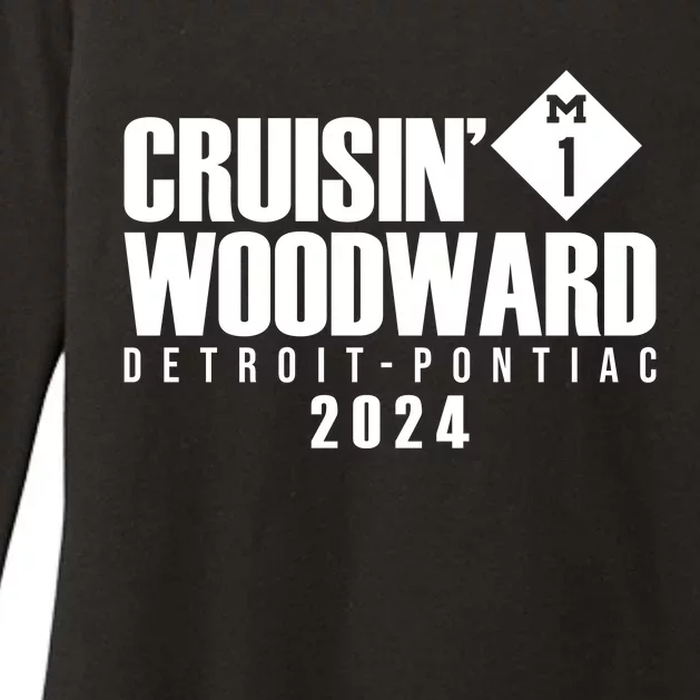 Cruisin Woodward Detroit To Pontiac 2024 M1 Ave Classic Car Cruise Womens CVC Long Sleeve Shirt