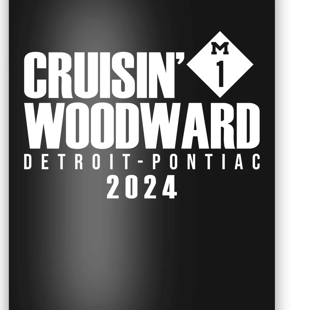 Cruisin Woodward Detroit To Pontiac 2024 M1 Ave Classic Car Cruise Poster